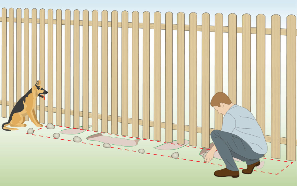 identifying-area-where-dogs-are-digging-under-fence-diagram
