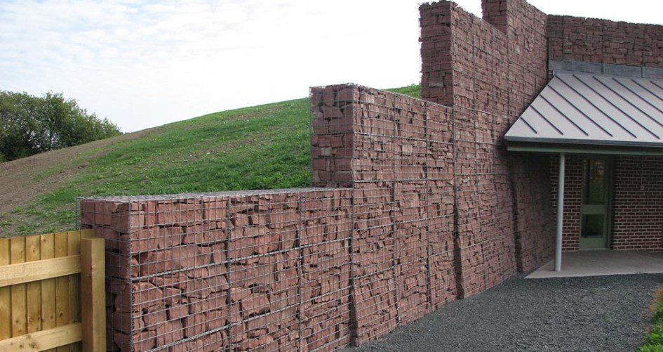 red-gabion-wall