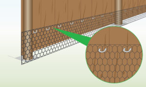 attach-chicken-wire-wooden-fence