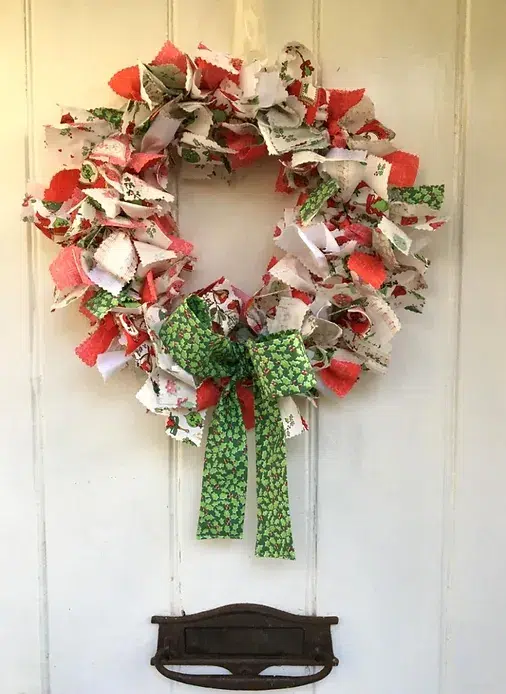 fabric-wreath