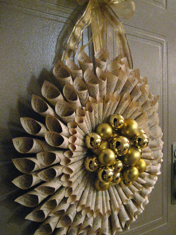 book-paper-wreath