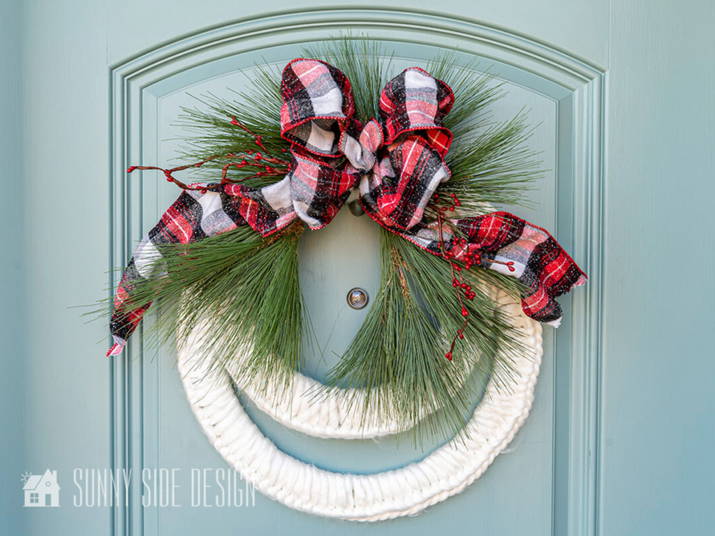 chunky-yarn-wreath
