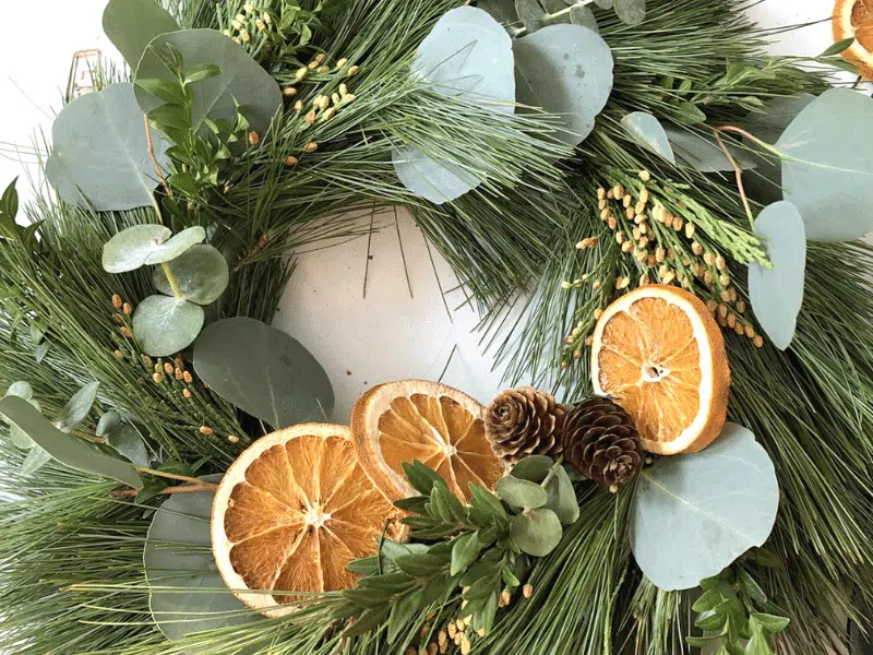 orange-and-foliage-wreath