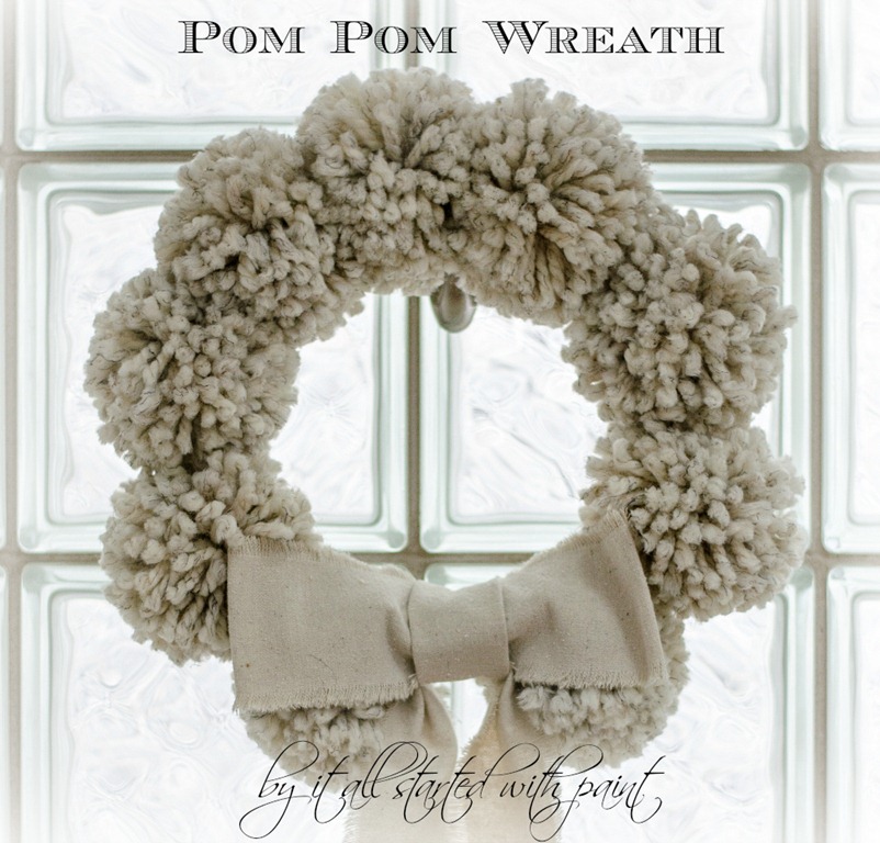 Anthropologie-inspired-pom-pom-wreath