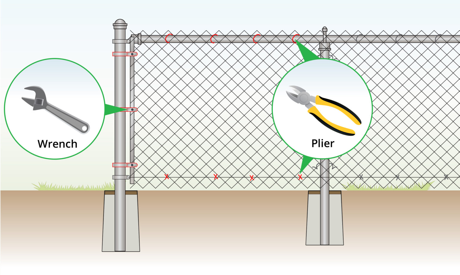 prepare-for-tightening-chain-link