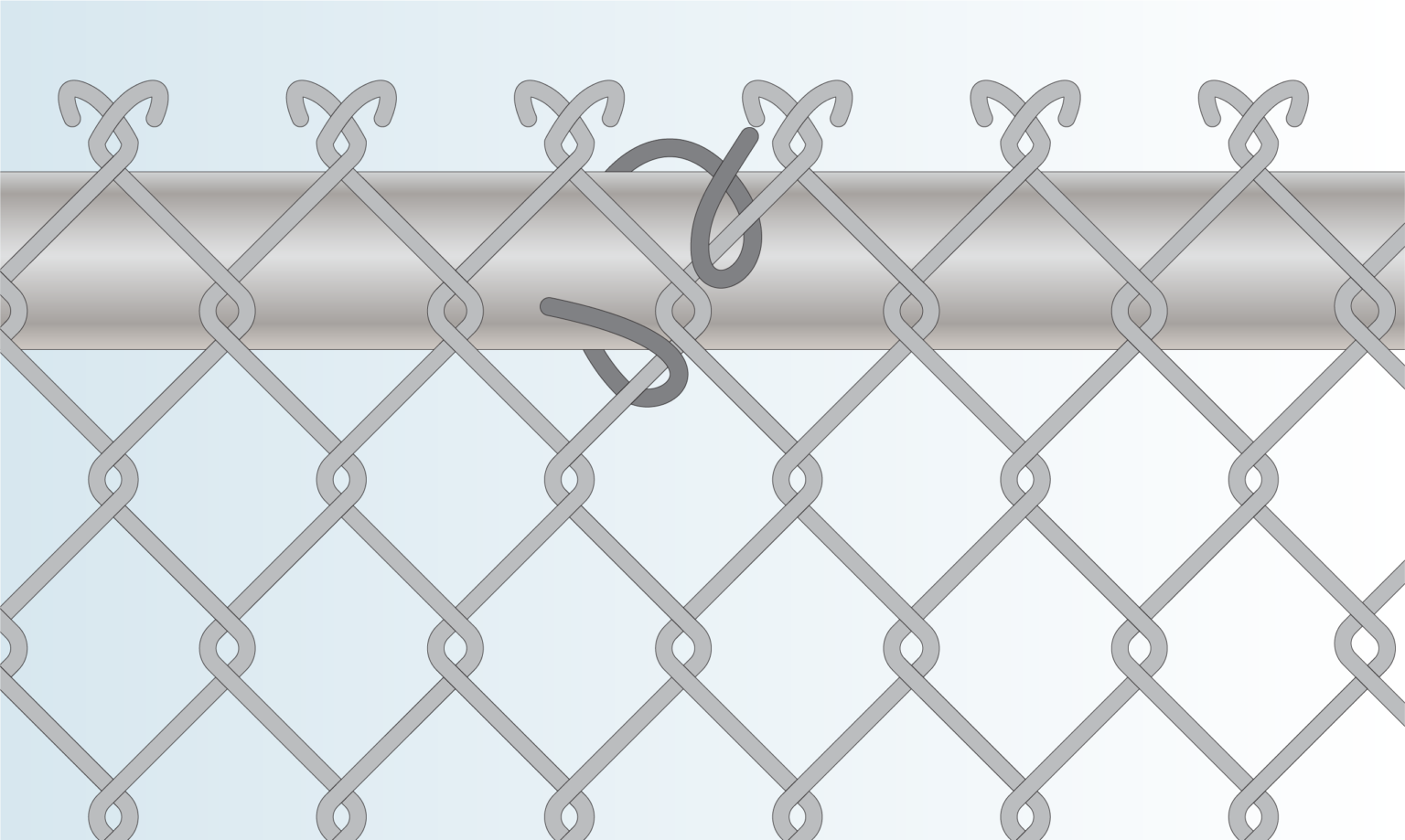 attach-chain-link-to-top-rail