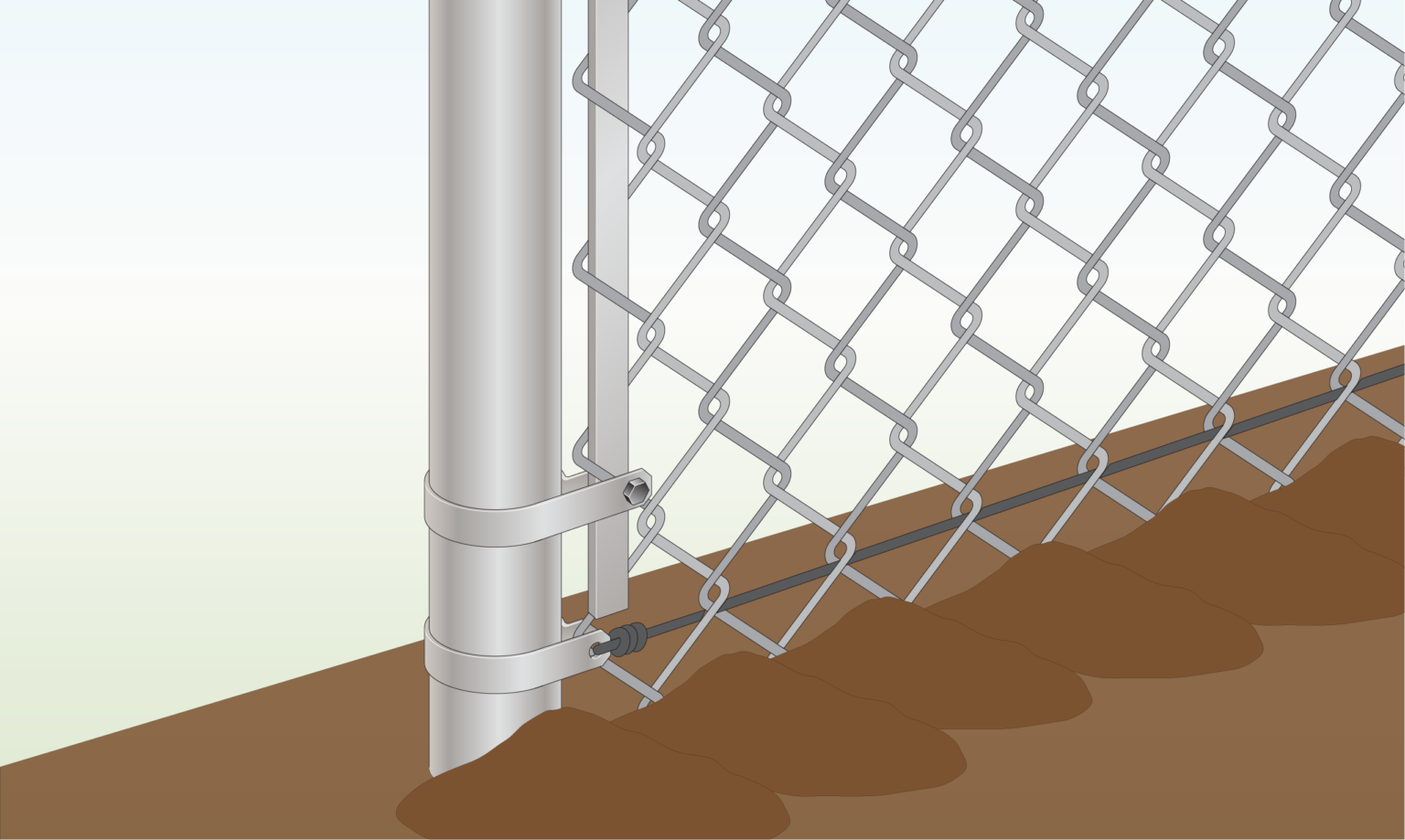 bury-chain-link-into-ground